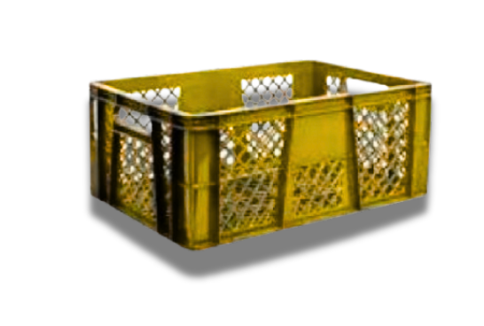 Canastilla Plástica Fruver con Diseño de Rombos