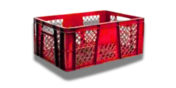 Canastilla Plástica Fruver con Diseño de Rombos