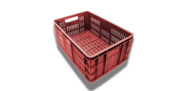 Canastilla Plástica Pesada con Barras - Reforzada para Carga