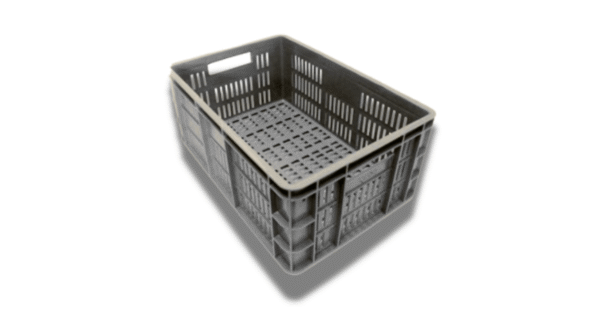 Canastilla Plástica Pesada con Barras - Reforzada para Carga